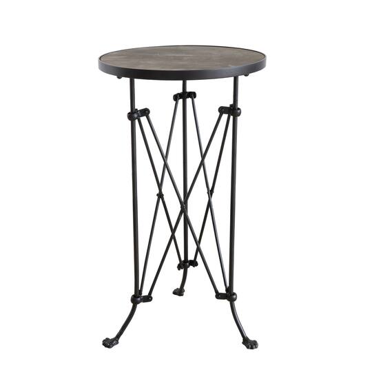 Round Pine Wood Metal Accent Table Michaels Round Pine Wood Metal Accent Table, Small Round Metal Accent Table